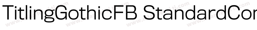 TitlingGothicFB StandardComp字体转换